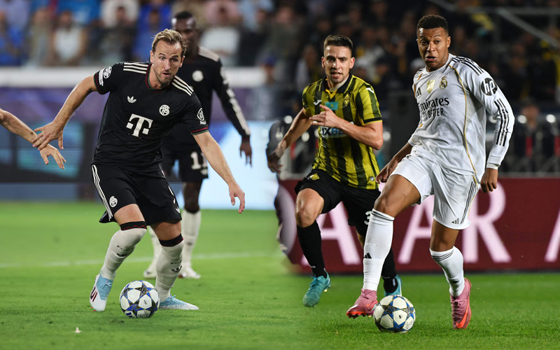 European Powerhouses Bayern, Real, Inter Maintain Winning Form; Mbappé and Kane Star