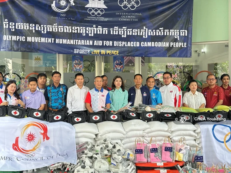 IOC and OCA Deliver Vital Humanitarian Aid to Cambodian Refugees